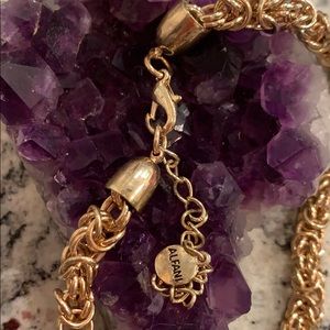 Vintage Signed Alfani Chunky Gold Tone Necklace